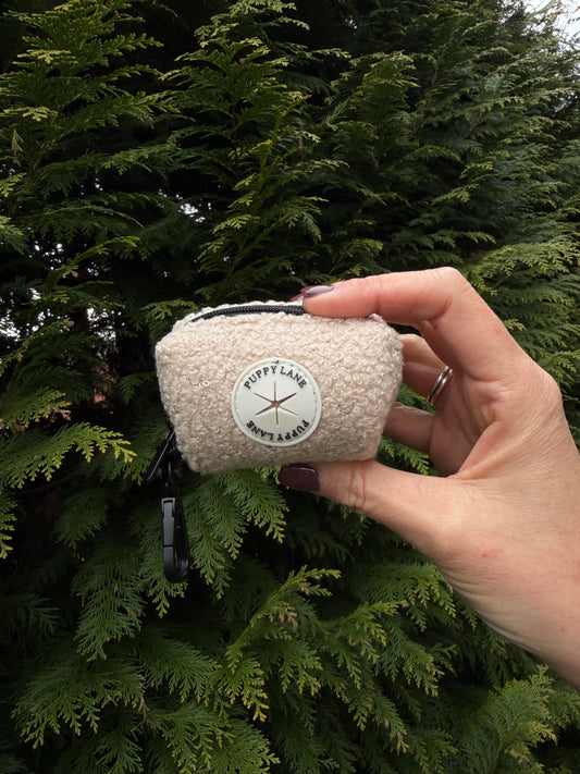 The Teddy Series - Cream Poop Bag Holder