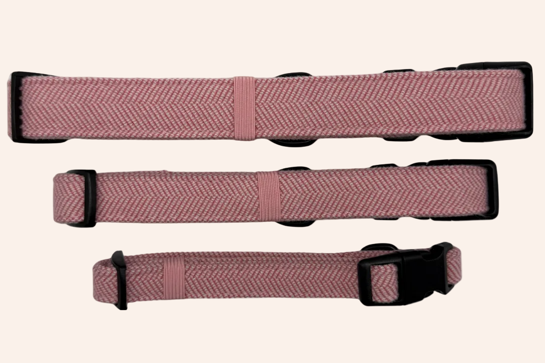 The Herringbone Collection - Baby Pink Collar