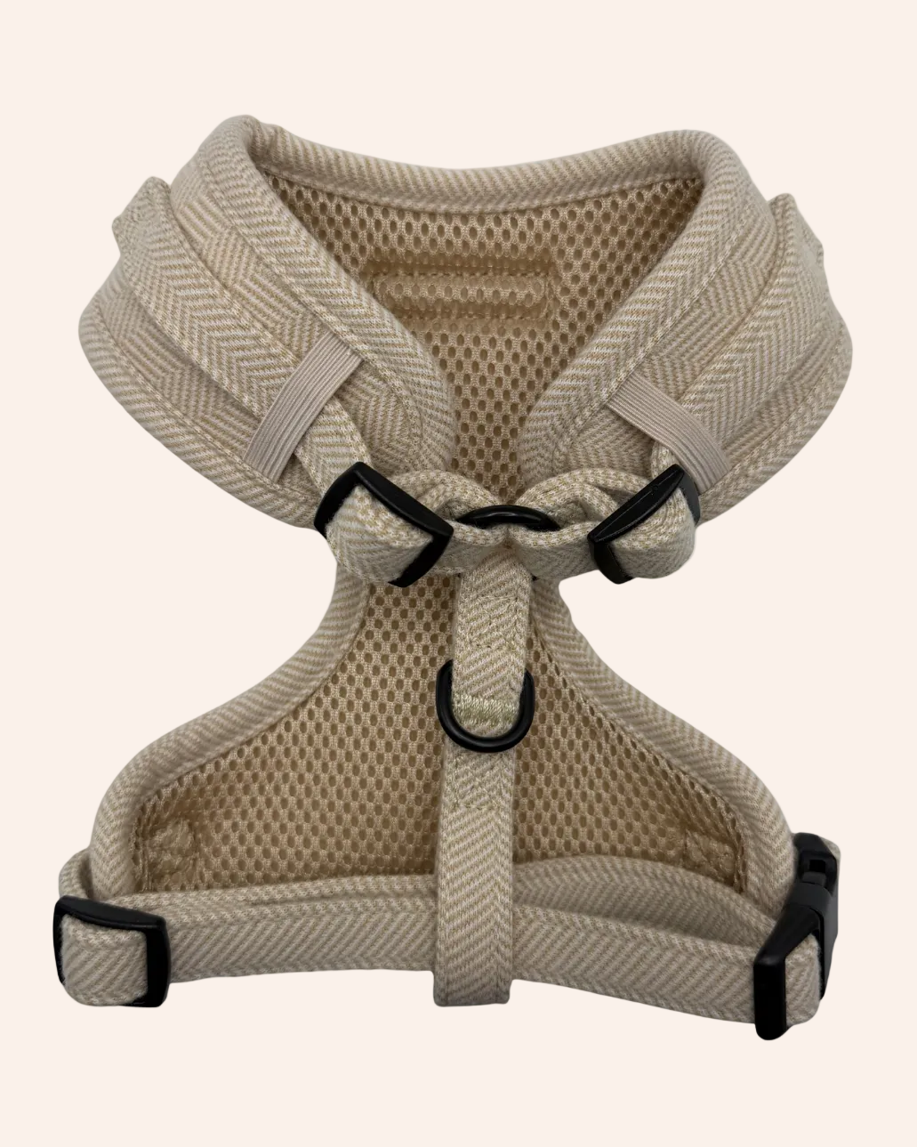 The Herringbone Collection - Cream Adjustable Harness