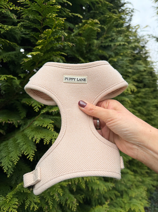 The Herringbone Collection - Cream Adjustable Harness