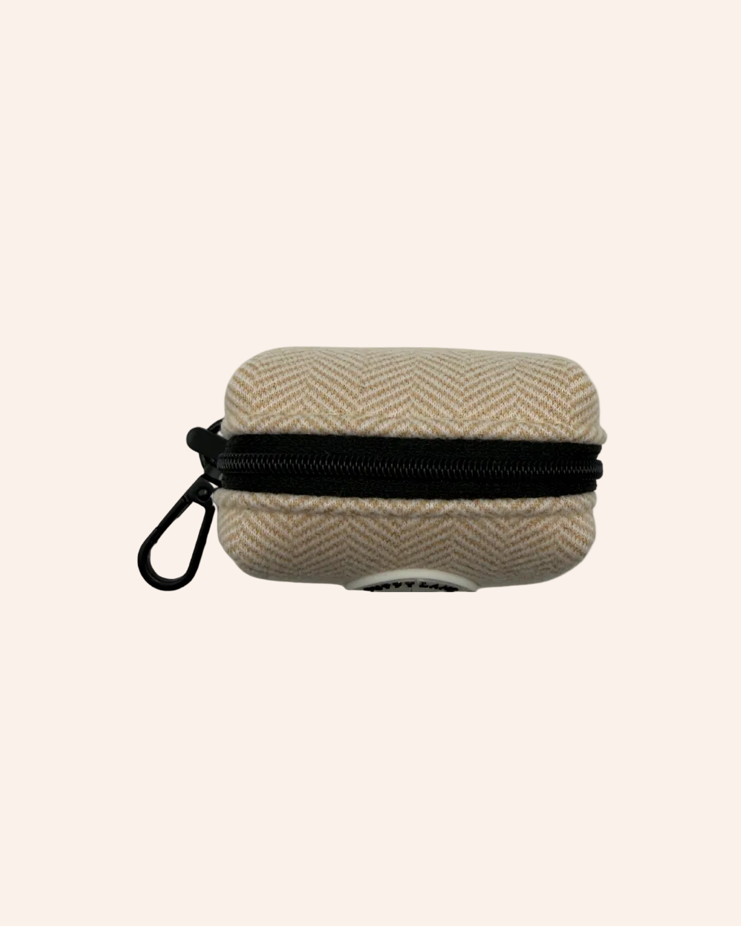 The Herringbone Collection - Cream Poop Bag Holder