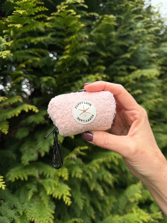 The Teddy Series - Pink Poop Bag Holder