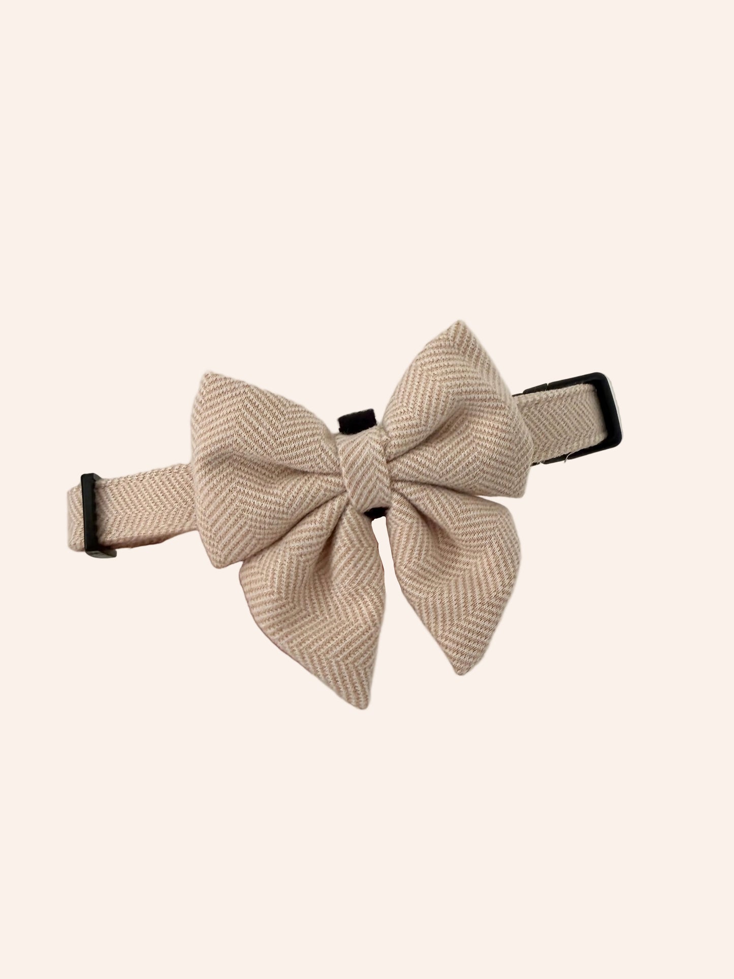 The Herringbone Collection Cream - Sailor Bow