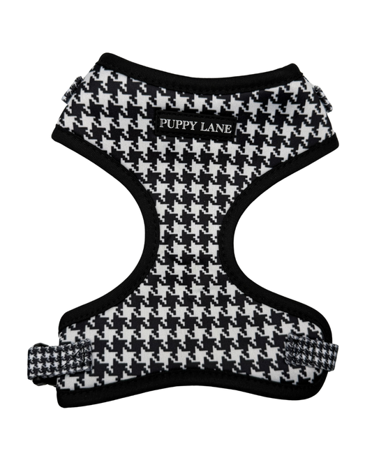 The Houndstooth Collection - Black and White Adjustable Harness