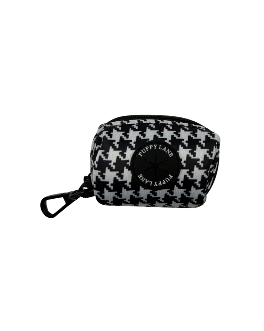 Houndstooth - Black and White Poop Bag Holder