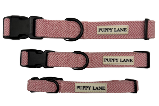 The Herringbone Collection - Baby Pink Collar