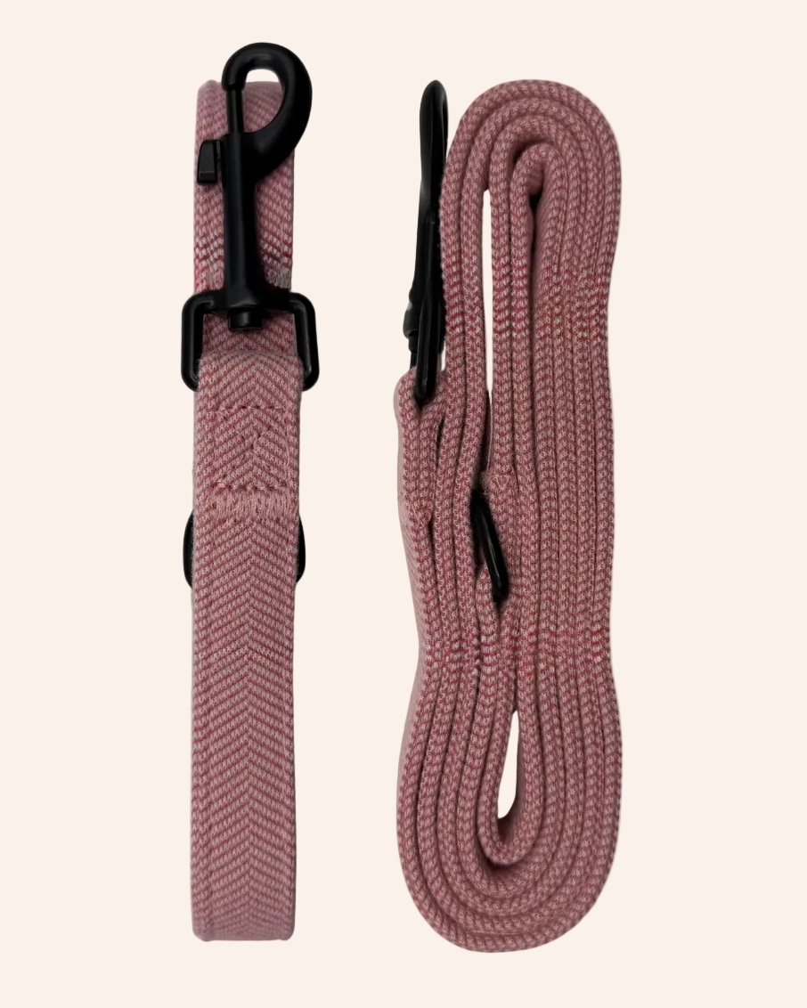 The Herringbone Collection - Baby Pink Lead