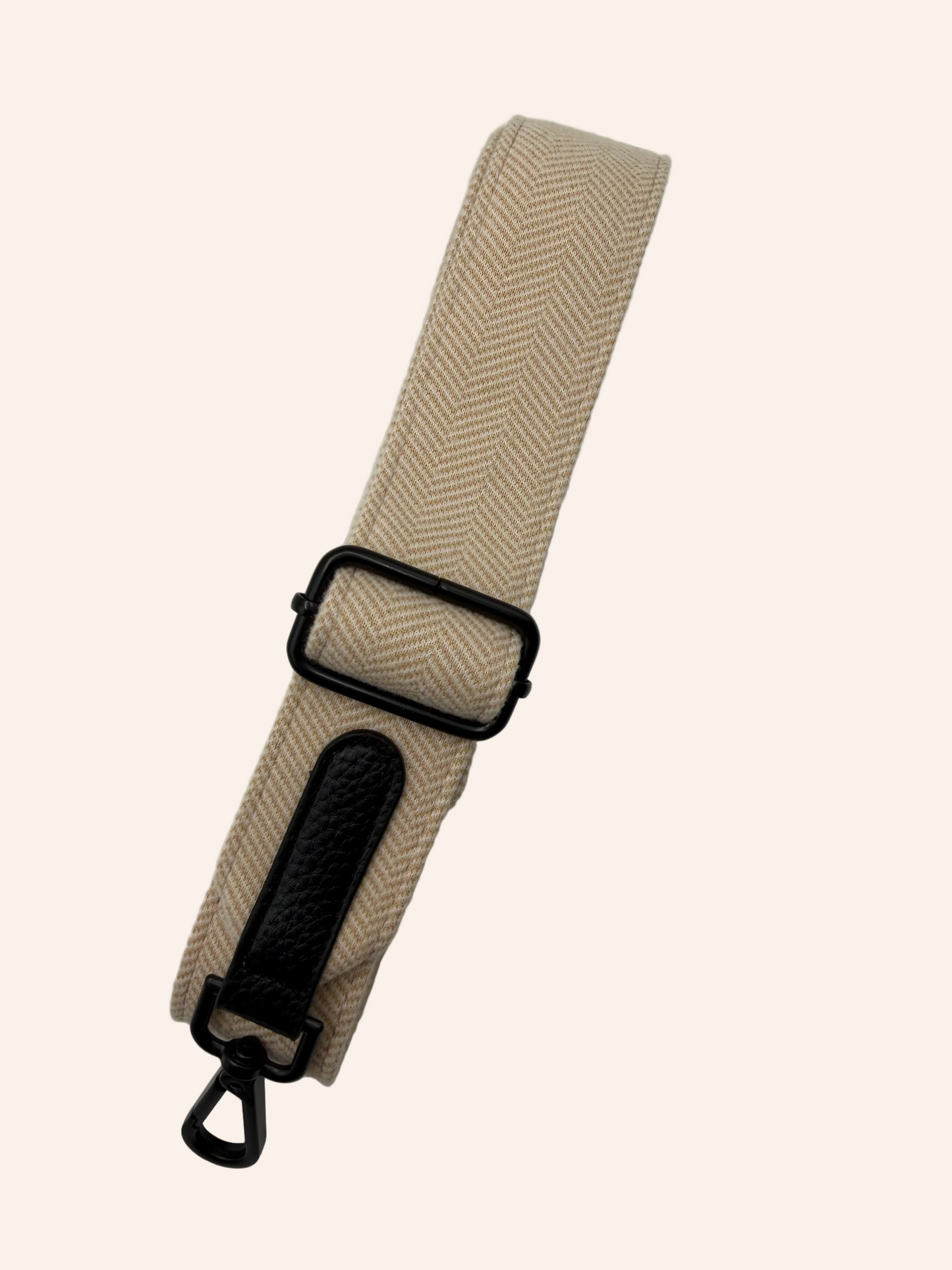 The Herringbone Collection Cream - Bag Strap